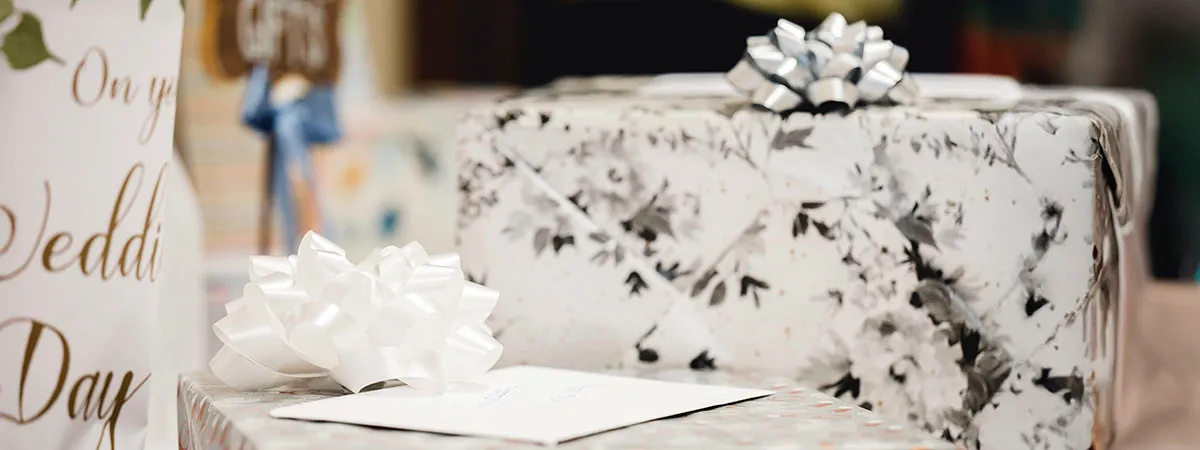 Wedding presents at a wedding